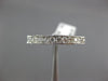 ESTATE .52CT DIAMOND 14KT WHITE GOLD 3D FILIGREE WEDDING ANNIVERSARY RING #18887