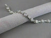 ANTIQUE 1CTW DIAMOND 14KT WHITE GOLD BEZEL ROPE FILIGREE BRACELET 6MM 7" #18775