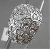 ANTIQUE WIDE FILIGREE 2.05CTW DIAMOND 18KT WHITE GOLD RING JUST AMAZING!!!!!!!!!