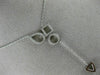 ESTATE .37CT DIAMOND 18KT WHITE GOLD 3D MULTI SHAPE LARIAT FUN NECKLACE