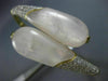 ESTATE WIDE 2.0CT DIAMOND & AAA WHITE QUARTZ 14KT YELLOW GOLD CRISS CROSS BANGLE
