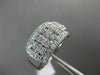 ESTATE WIDE .65CT DIAMOND 14KT WHITE GOLD MULTI CROSS WEDDING ANNIVERSARY RING