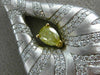 ESTATE EXTRA LARGE 3.75CT WHITE & FANCY YELLOW DIAMOND 14KT 2 TONE GOLD PENDANT