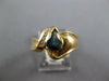 .87CT DIAMOND & AAA SAPPHIRE 14K YELLOW GOLD PEAR SHAPE & ROUND CRISS CROSS RING