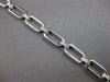 ESTATE WIDE & LONG 1.28CT DIAMOND 14K WHITE GOLD MULTI OVAL LINK TENNIS BRACELET