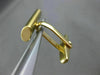 ESTATE 14KT YELLOW GOLD 3D RECTANGULAR MATTE CUFF LINKS 22mm X 7mm SHARP!