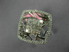 WIDE .68CT DIAMOND 18KT WHITE GOLD 3D ROUND & PRINCESS SQUARE OPEN FILIGREE RING
