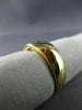 ESTATE .05CT DIAMOND 14KT WHITE & YELLOW GOLD MENS WEDDING RING BAND#22004