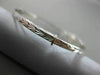 ESTATE 14KT WHITE GOLD FLEXIBLE ENGRAVABLE DIAMOND CUT HEART BABY BANGLE #25293