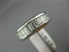 ESTATE 1.04CT BAGUETTE DIAMOND 14KT WHITE GOLD CLASSIC WEDDING ANNIVERSARY RING