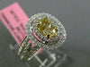 ESTATE LARGE GIA 1.14CT DIAMOND 18KT TWO TONE GOLD HALO FILIGREE ENGAGEMENT RING