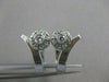ESTATE .36CTW DIAMOND FLOWER CLUSTER 18KT WHITE GOLD HUGGIE POST EARRINGS #21306