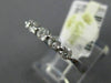 ESTATE .50CT DIAMOND 14KT WHITE GOLD 3D FIVE STONE SHARE PRONG ANNIVERSARY RING