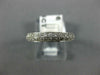 ESTATE .35CT DIAMOND 14K WHITE GOLD 2 ROW FILIGREE WEDDING ANNIVERSARY RING 1209