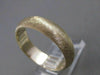 ESTATE 14K YELLOW GOLD MATTE FINISH MENS WEDDING BAND RING 6MM WIDE 12.25 #21060
