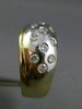 ESTATE WIDE .69CT DIAMOND 14KT WHITE & YELLOW GOLD MULTI ROW ETOILE RING #3330