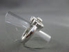 ESTATE LARGE .86CTW 14KT WHITE GOLD 12MM FLOWER ENGAGEMENT COCKTAIL RING #XXX