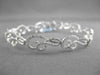 ESTATE WIDE 1.25CT DIAMOND 18KT WHITE GOLD 3D MUSICAL NOTE BRACELET AMAZING!!