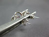 2CT DIAMOND & AAA PINK SAPPHIRE 14K WHITE GOLD OVAL & ROUND FLOWER STUD EARRINGS