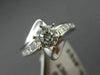 ESTATE WIDE EGL 1.31CT DIAMOND 18KT WHITE GOLD SOLITAIRE ENGAGEMENT RING #10992