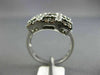 ESTATE LARGE 1.92CT WHITE & CHOCOLATE FANCY DIAMOND 14KT WHITE GOLD SQUARE RING