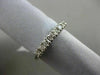 ESTATE .35CT ROUND DIAMOND 14KT WHITE GOLD 3D CLASSIC 7 STONE ANNIVERSARY RING