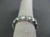 ESTATE LARGE 4.90CT DIAMOND 14KT WHITE GOLD ROUND ETERNITY RING STUNNING! #2726