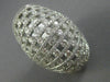 ESTATE MASSIVE 6.82CT DIAMOND 18KT WHITE GOLD ETOILE MULTI ROW COCKTAIL RING E/F