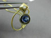 ESTATE .55CT DIAMOND & AAA TANZANITE 18KT YELLOW GOLD 3D BEZEL ETOILE PENDANT