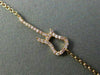 ESTATE .09CT PINK ROUND DIAMOND 18KT ROSE GOLD 3D GUITAR CLASSIC FUN BRACELET