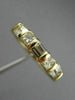 ESTATE .76CT PRINCESS & BAGUETTE DIAMOND 14KT YELLOW GOLD ANNIVERSARY RING #6893