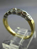 ESTATE .50CT DIAMOND 14KT WHITE & YELLOW GOLD 3D PYRAMID ANNIVERSARY RING #22466