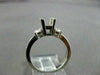 ESTATE .50CT DIAMOND 14KT WHITE GOLD SQUARE SEMI MOUNT ENGAGEMENT RING #1275