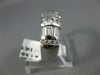 ESTATE WIDE 1.16CT DIAMOND 14K WHITE GOLD ROUND & BAGUETTE ANNIVERSARY RING 1354