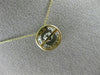 ESTATE 14KT TWO TONE GOLD 3D DANCING DIAMOND CIRCLE OF LIFE CLUSTER HALO PENDANT