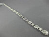 ESTATE 1.88CT DIAMOND 14K WHITE GOLD 3D SQUARE FILIGREE MILGRAIN TENNIS BRACELET