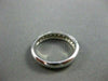 ESTATE WIDE 1.15CT DIAMOND 14KT WHITE GOLD PAVE WEDDING ANNIVERSARY  RING #1193