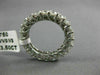 ESTATE 3.5CT DIAMOND 14K WHITE GOLD 3D SHARED PRONG ETERNITY WEDDING RING 21838