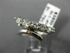 ESTATE LARGE 1.10CT DIAMOND 14KT WHITE GOLD 3D GRADUATING ANNIVERSARY RING 17790