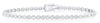 ESTATE 3.22CT DIAMOND 14KT WHITE GOLD 3D CLASSIC ROUND TENNIS BRACELET