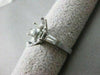ESTATE BAGUETTE DIAMOND 14K W GOLD RING MARQUISE SEMI MOUNT SETTING EF VVS 21090