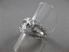 ANTIQUE WIDE .70CT DIAMOND 14KT WHITE GOLD OPEN LOVE INFINITY FUN RING #11096