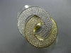 ESTATE LARGE 2.73CT DIAMOND 18K 2TONE GOLD DOUBLE CIRCLE INFINITY LOVE KNOT RING