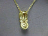 ESTATE .02CT DIAMOND & AAA PEARL 14KT YELLOW GOLD DROP PENDANT W/ CHAIN #22172