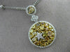 LARGE 4.33CT WHITE & YELLOW DIAMOND 18K TWO TONE GOLD ROUND BY THE YARD NECKLACE