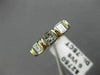 ESTATE .75CT PRINCESS DIAMOND 14KT TWO TONE GOLD WEDDING ANNIVERSARY RING #7305