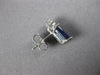 2.25CT DIAMOND & AAA SAPPHIRE 14KT WHITE GOLD EMERALD STUD CUT EARRINGS #27122