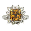 LARGE 2.02CT WHITE & CHOCOLATE FANCY  DIAMOND 18KT TWO TONE GOLD ENGAGEMENT RING
