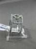 ESTATE WIDE .71CT DIAMOND 18KT WHITE GOLD 3D OPEN FLOWER FUN DOUBLE LOVE RING