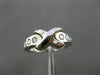 ESTATE WIDE .32CT ROUND DIAMOND 14KT WHITE GOLD X & O DESIGN LOVE RING #17451